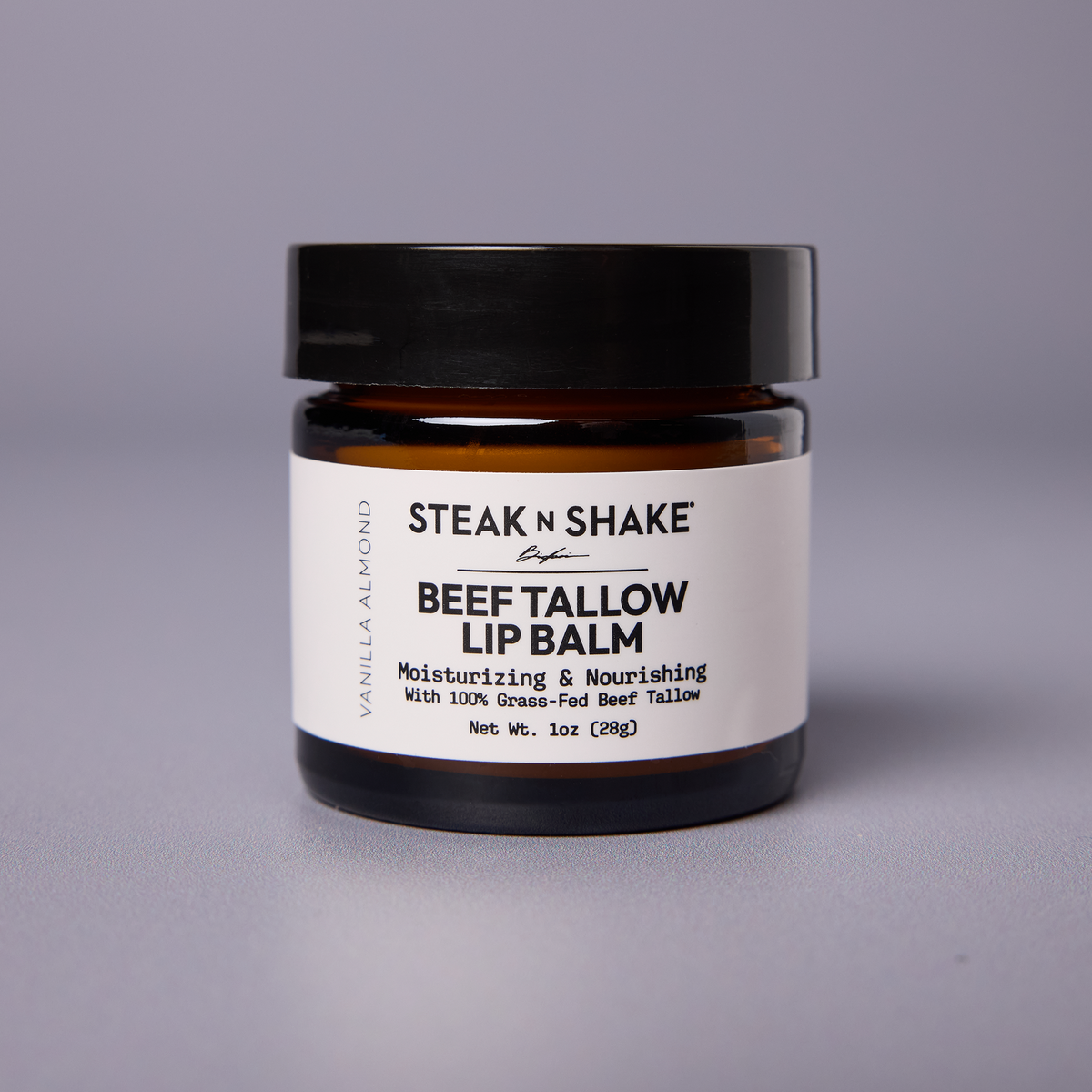 Vanilla Almond Beef Tallow Lip Balm, 1oz