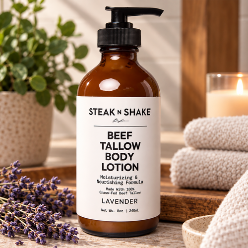Lavender Beef Tallow Body Lotion, 8oz