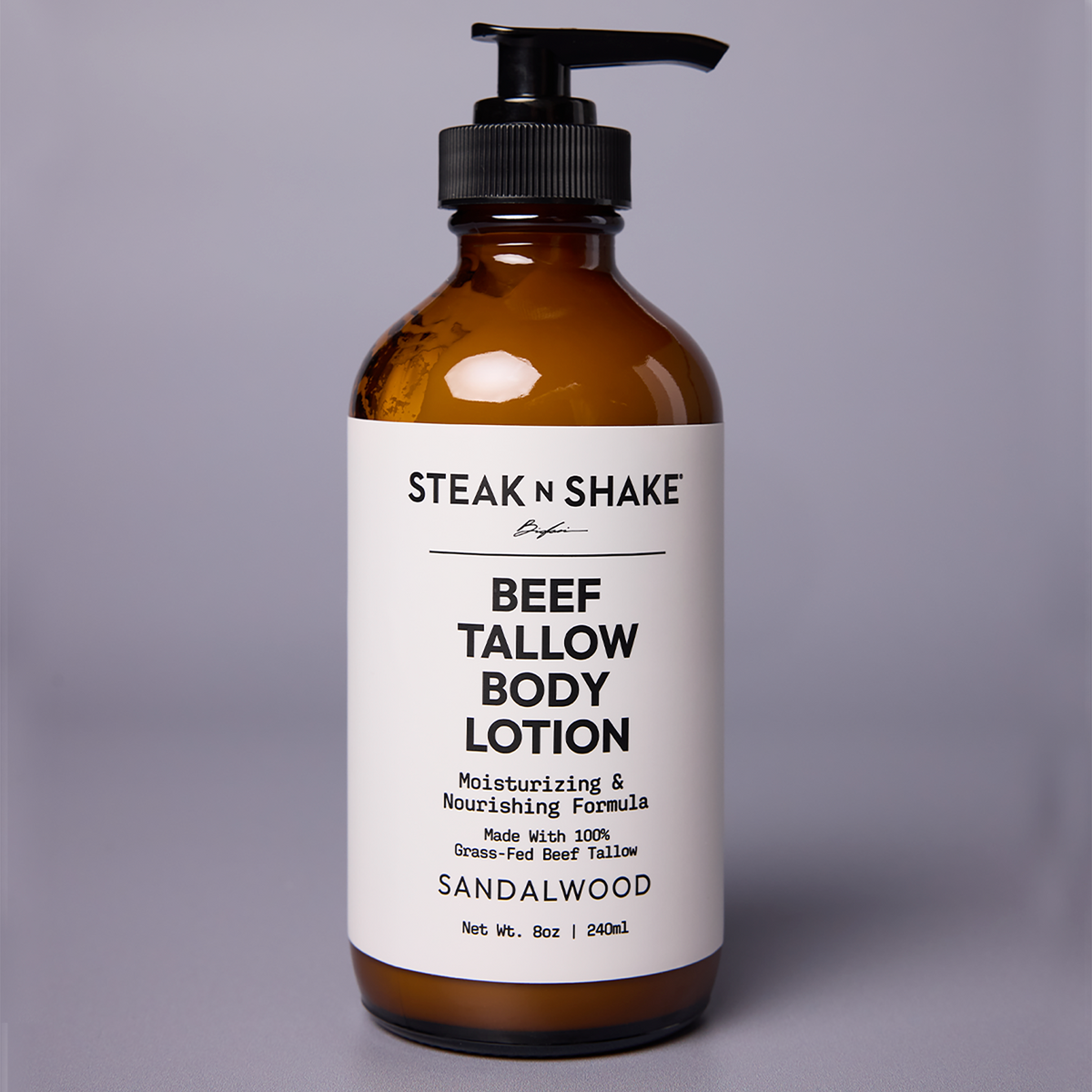 Sandalwood Beef Tallow Body Lotion, 8oz