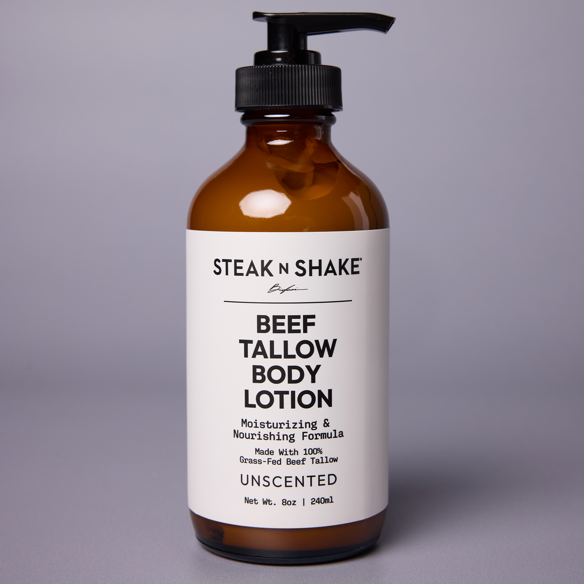 Unscented Beef Tallow Body Lotion, 8oz